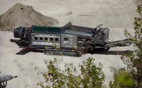 Барабанный грохот KOMPLET K-TS40 с раскрытым конвейером